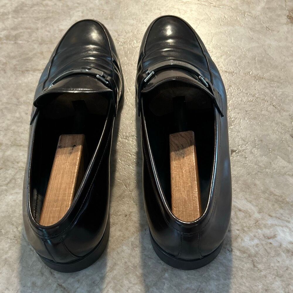 PRADA Leather Logo Loafer Slipper Dress Shoes US 10 - Picture 8 of 10